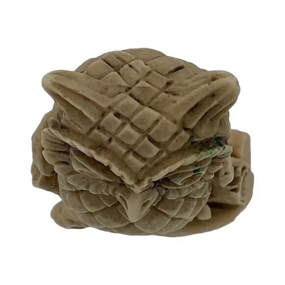 Carved Natural Stone Owl Figurine Handmade in Mexico (?) Collectable Miniature - Picture 9 of 12